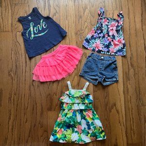 Girls size 2T Floral Style Bundle (5 pieces)